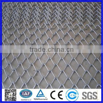 Electro galvanized chain link fence