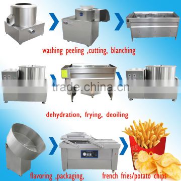 stainless steel semi-automatic and full-automatic potato chip machine line