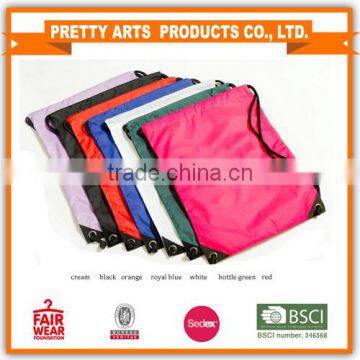 Drawstring bags whole sales MOQ 12pcs and customzied panton color