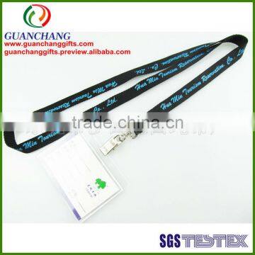 OEM custom working id card holder woven necklace