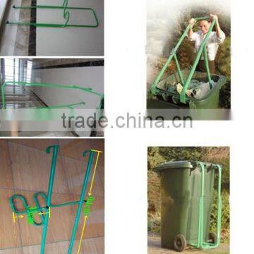 Garden Tool Bag Garden Rubbish Wheelin Bin Tool With Iron Wood Plastic Fabric Material photo-3