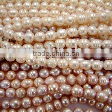 Freshwater pearl necklace as jewelry