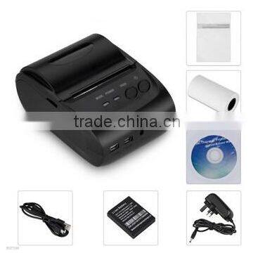 Universal 58mm thermal printer bluetooth receipt printer bluetooth printer USB + serial port (for Windows + android+IOS)