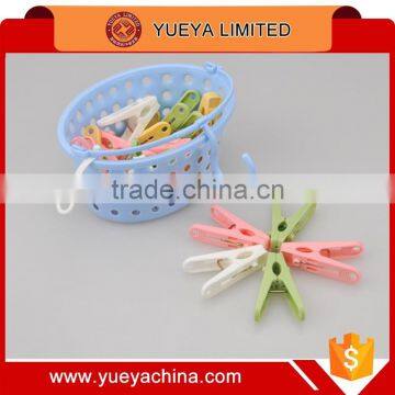 Household Storage Basket With 20 Pcs Clothes Peg Clips photo-4
