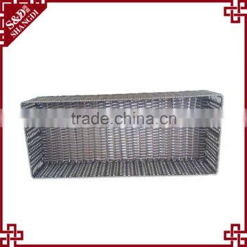 Hand-crafted Rectangular Fruit and Vegetable Storage Basket for Supermarket photo-3