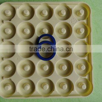 Stackable sealing ring plastic packing display tray