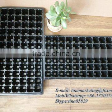 China Manufactory Black Plastic Vegetable Nursery Seed Starting Tray With 72 Cell Rooting Plugs Ready to Plant Seed Tray photo-6
