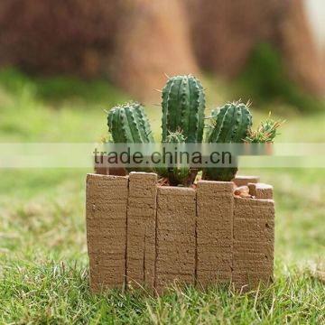 4 inch small rectangular cement garden planters and pots