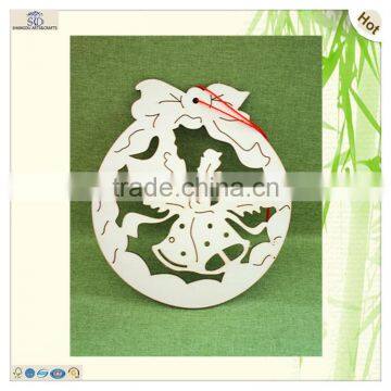 House Color Craft Hanging Hearts Pine Tree Wood Carving