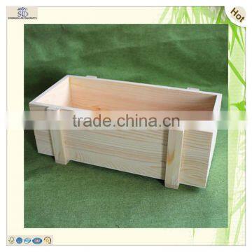 manufacturer unfinished rectangle plate belt wooden gift crate