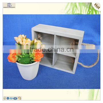 Wholesale Antique Rope Handles Decorating Wooden Box photo-5