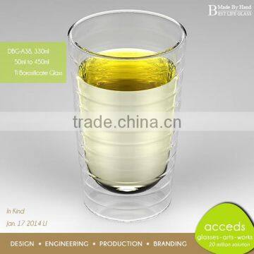 Novelty Drinking Double Wall Hand Made Beer Glass photo-4