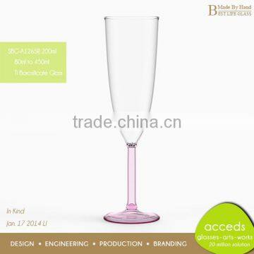 Unique Shaped Pink Color Drinking Glass photo-5