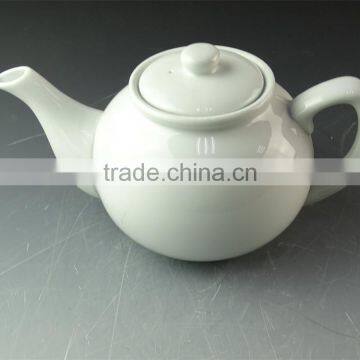 wholesale stock Cheap ceramic pot,white tea pot for restaurant