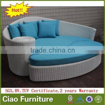 Bali Outdoor Sun Bed Rattan Round Sunbed Wicker Furniture photo-5