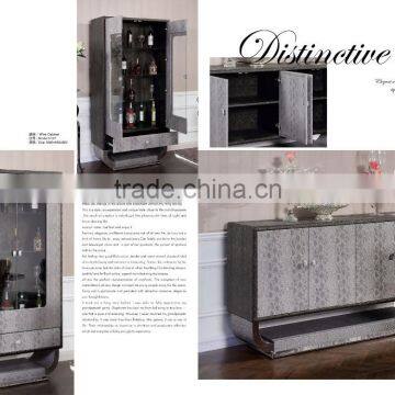 China Snake-skin and Wooden Comtemparary Kitchen Designs Kitchen Cabinet F107 photo-2