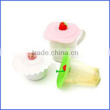 Durable silicone cup cover for porcelain cup