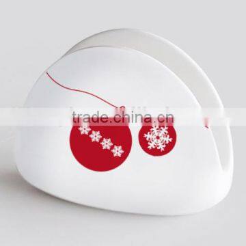 2017 Promotional Porcelain Cheap Napkin Holder With Decal Printing photo-5