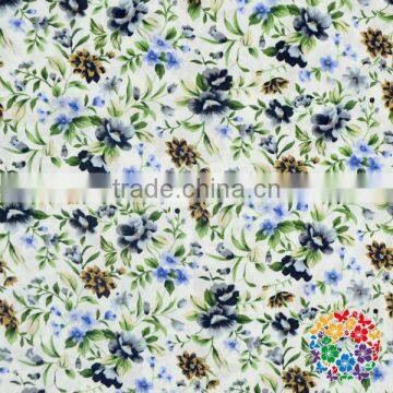 100% Cotton Fabric Printed Flowers & Stars Woven Fabric For Sale photo-2