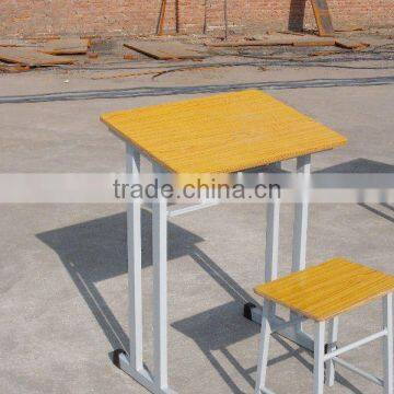 metal school desk and chair