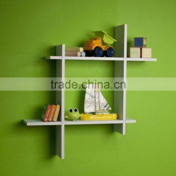 Asymmetric Laminate Square Floating Wall Shelf Lovely DIY Home Decorative Floating Wall Shelf Wholesale photo-4