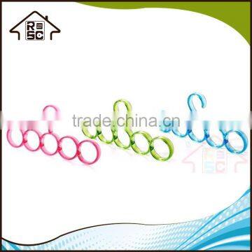 NBRSC Multi-function Plastic Scarf Hanger 5 Holes Scarf Hangers Towel Hanging Closet Organiser photo-4