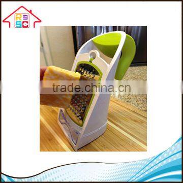NBRSC New Design 3 In 1 Grater And Container Vegetable Cheese Grater With Interchangeable Stainless Steel Blades photo-3