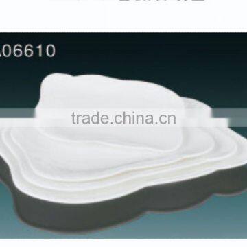 2014 Hot Sale White Ceramic Retangle Plate