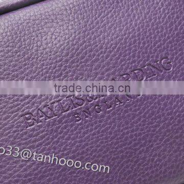 Hot Sell Fashion Ladies Beautyful Genuine Leather Make up Bag With Zipper photo-4