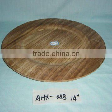 wholesale round wooden plate,wooden tray