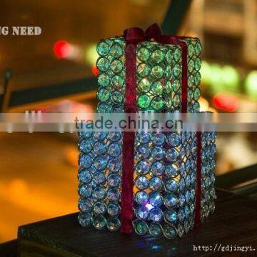 Dongguan hot led Christmas decoration iron acrylic gift box