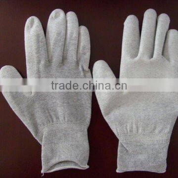 Anti-static carbon PU palm coated glove