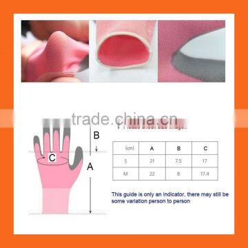 18 Gauge Ultra Lite Black Polyurethane Coated Gloves,Blue Nylon Working PU Gloves,Safety PU Palm Fit Gloves photo-6