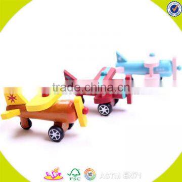 Wholesale Hottest Kids Wood Toy Plane New Fashion Children Wood Model Plane Hot Sale Baby Wood Air Plane W04A153 photo-4