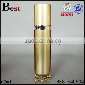 Cosmetic Triangle Shape Gold 15ml Acrylic Lotion Bottle photo-5