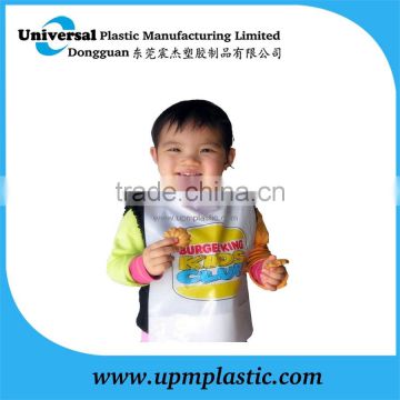 Degradable Plastic baby bibs with printing