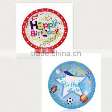 Disposable Tray Barbecue Ball Paper Plate Cartoon Party photo-2