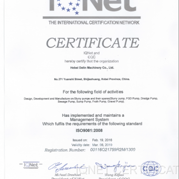 IQNET CERTIFICATE