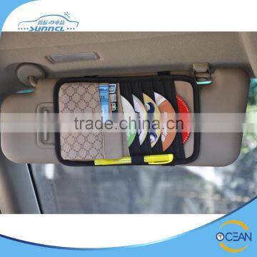 Sunshade Car Visor Organizer , Car CD Organizer