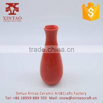 Wholesale garden small round shaped ceramic tall flower pots vase