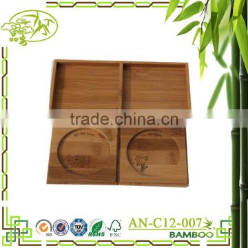 Nature packing tea candy coffee bamboo material creative gift box