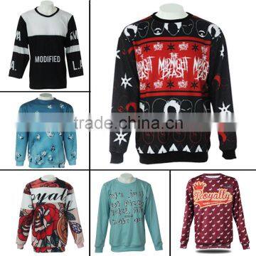 2016 2017 hot custom ugly Christmas sweater mens jumpers crew neck sweatshirt