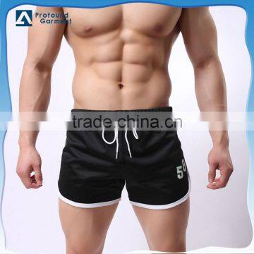 Hot sale 2016 custom logo plain breathable quick dry sportsware running shorts for men