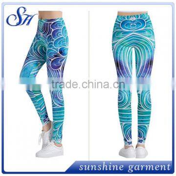 Novelty Prints Leggings 92%polyester 8%spandex 2017 custom plus size