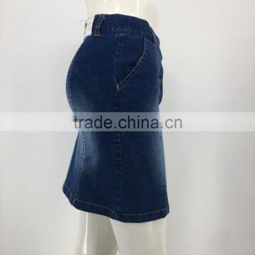 Ladies OEM Contomporary Denim Wrap Sexy Skirt photo-2