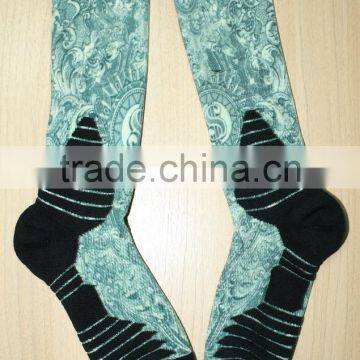 Polyester Cotton Printed Socks for Men photo-4