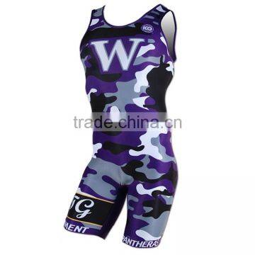 Custom and Cheap Fashionable Wrestling Singlets for Sale photo-3