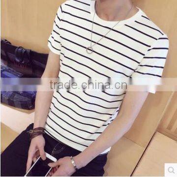 2017 The New Men's Stripes Short Sleeve T-shirt photo-4