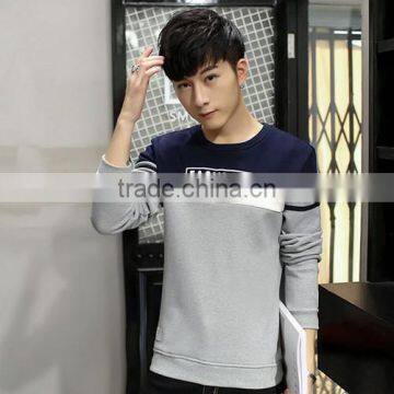 2017 Jiangxi wholesale Professional good quality round neck sweatshirt for mens custom