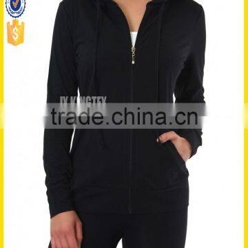 Woman Fitness Wholesale Zip Up Run Hoodies Custom Fleece Gym Hoodies photo-2